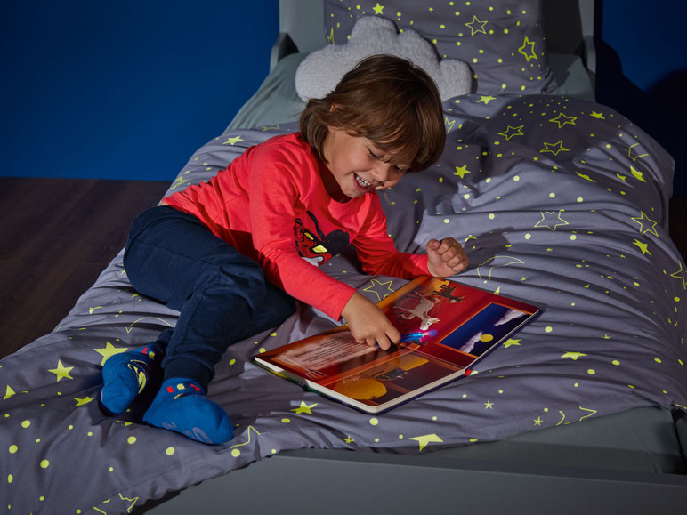 Ga naar volledige schermweergave: lupilu® Katoenen pyjama met glow in the dark print - afbeelding 4