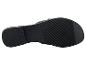 Zwarte zool van sandalen.