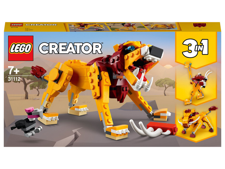 Aller en mode plein écran LEGO® Creator « Le lion sauvage » (31112) - Photo 1