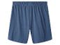 Shorts bleus pour homme avec taille élastique.