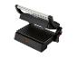 SilverCrest contactgrill met een zwarte behuizing en zilveren handvat