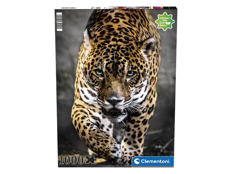Een 1000-delige Clementoni-puzzel met een jaguar.