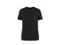 T-shirt noir uni à manches courtes