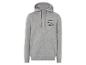 Een grijze hoodie met rits en het opschrift 'Urban Life New Ideas Leisure Club'.