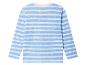 Langarmig gestreept shirt in blauw-wit voor kinderen.