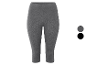 Leggings trois quarts en gris, noir et gris foncé.