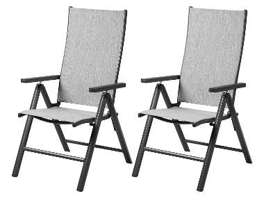 LIVARNO® Chaise pliante en aluminium »Houston«, 2 pièces