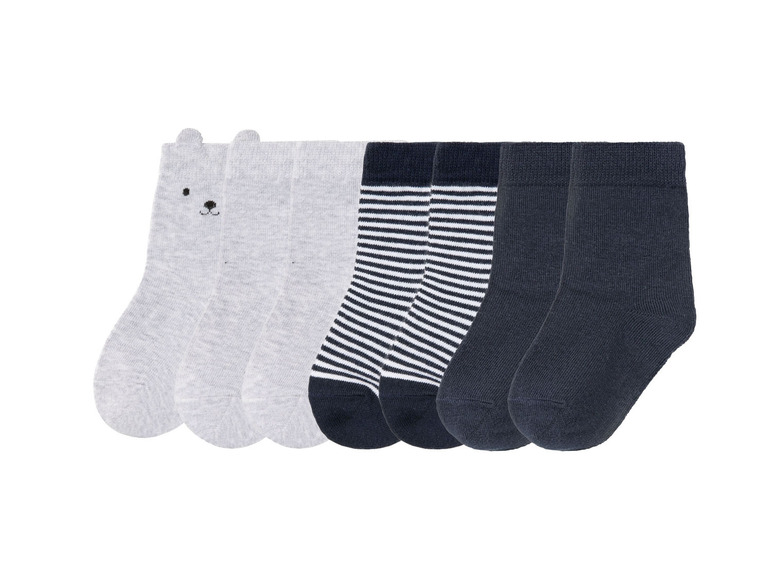 Aller en mode plein écran lupilu® Chaussettes pour garçon, 7 paires, avec du coton bio - Photo 2