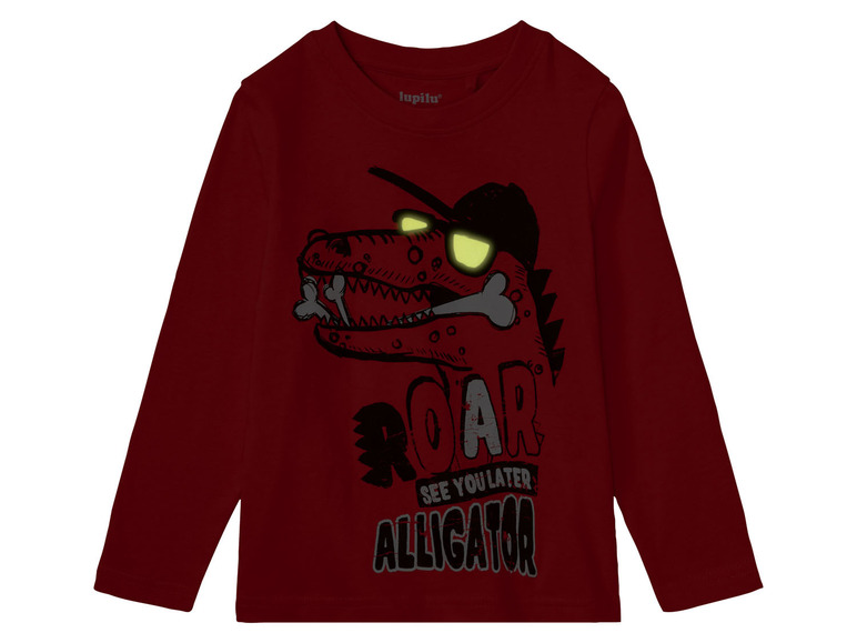 Ga naar volledige schermweergave: lupilu® Katoenen pyjama met glow in the dark print - afbeelding 5