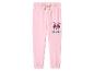 Pantalon de jogging rose pour fille avec imprimé Minnie Mouse et texte 'TEAM MINNIE'.