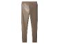 Legging marron en similicuir taille haute.