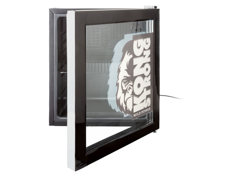 Aller en mode plein écran SILVERCREST Réfrigérateur à boissons avec porte en verre et imprimé Kong Strong, contenu 48 L - Photo 5