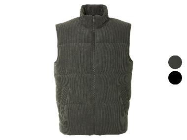 ESMARA MEN Gilet en velours côtelé pour homme, avec poche intérieure.
