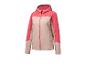 Een roze jas met capuchon en rits