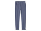 Donkerblauwe broek met elastische tailleband.