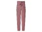 Pantalon rose ample avec taille smockée et cordon de serrage