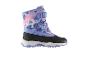 Botte d'hiver pour enfant avec un imprimé floral coloré et une semelle robuste.