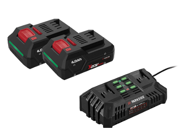 PARKSIDE® Set de 2 batteries smart 20 V / 4 Ah avec chargeur double 20 V (2 x 4,5 A) PDSLG20