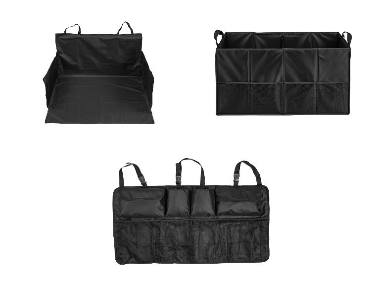 Auto kofferbak organizer tas zwart opvouwbaar 52 x 38 x 26 cm | Fun en Feest