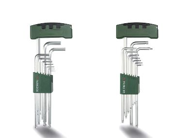PARKSIDE® Set de clés mâles coudées, 11 pièces
