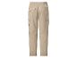 Pantalon cargo beige avec taille élastique et poches latérales