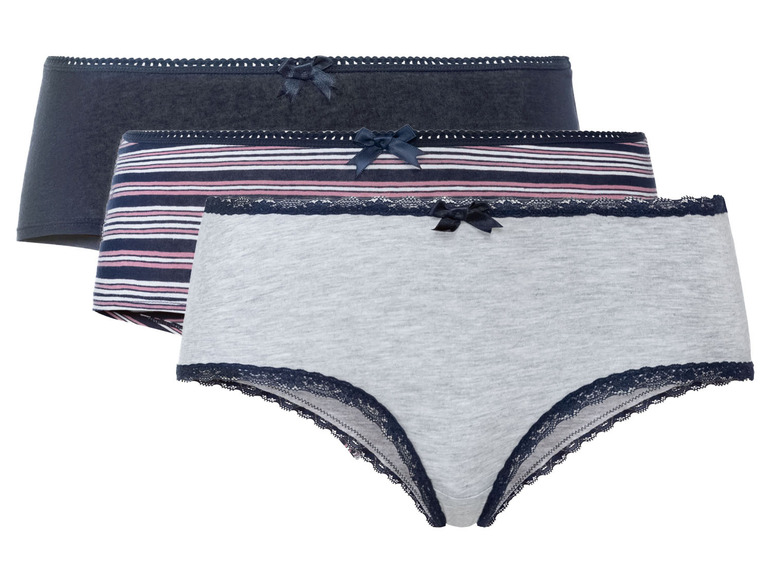 Ga naar volledige schermweergave: esmara® Set van 3 hipsters van een biokatoenmix - afbeelding 2
