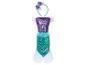 Déguisement de sirène enfant violet et turquoise avec queue et bandeau assorti.