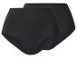 Twee zwarte high-waist damesonderbroeken