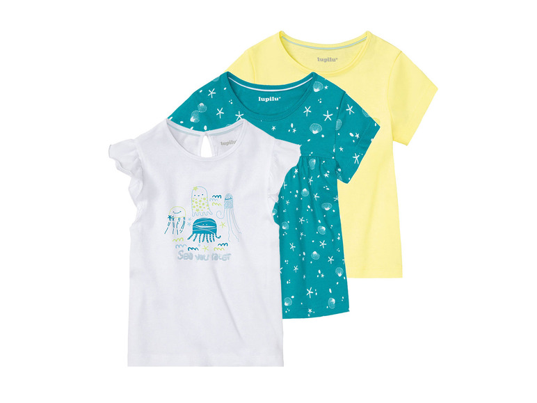 Aller en mode plein écran lupilu® Set de 3 T-shirts en coton - Photo 20