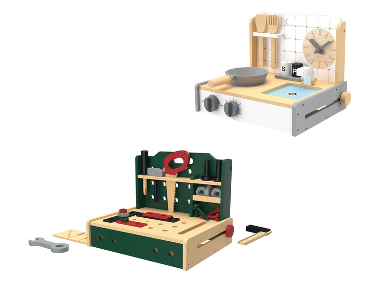 Ga naar volledige schermweergave: Playtive Houten werkbank of keukentafel - afbeelding 1