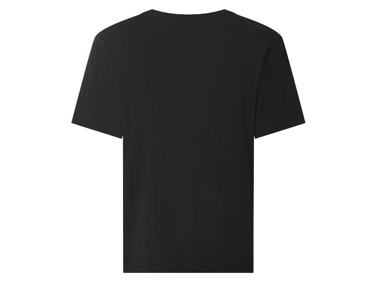 T-shirt noir à manches courtes, vue de dos