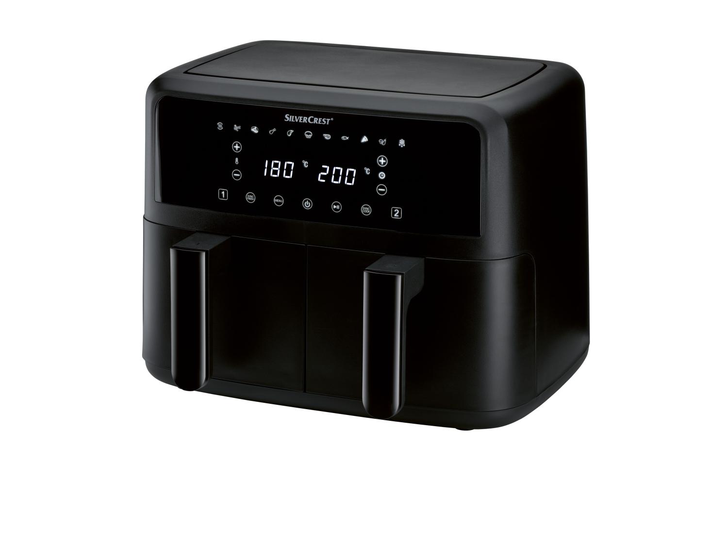 Friteuse à Air Chaud Silvercrest SHF 900 A1 - 900W, Noir, Comme Neuve