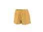 Shorts de sport jaunes avec cordon de serrage à la taille et fentes latérales.