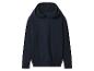 Sweat à capuche bleu marine uni sur fond blanc