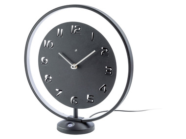 Horloge de table avec éclairage LED, Ø 30 cm AURIOL®