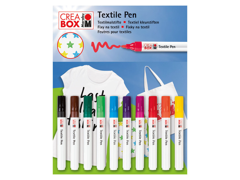 Ga naar volledige schermweergave: Marabu CREABOX Textielstiften - afbeelding 3