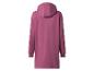Long sweat à capuche femme couleur framboise, vue arrière