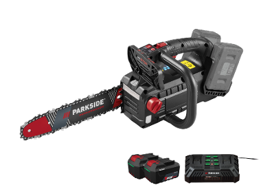 PARKSIDE® Élagueuse sans fil 40 V PPAKS40 avec 2 batteries 4 Ah et double chargeur
