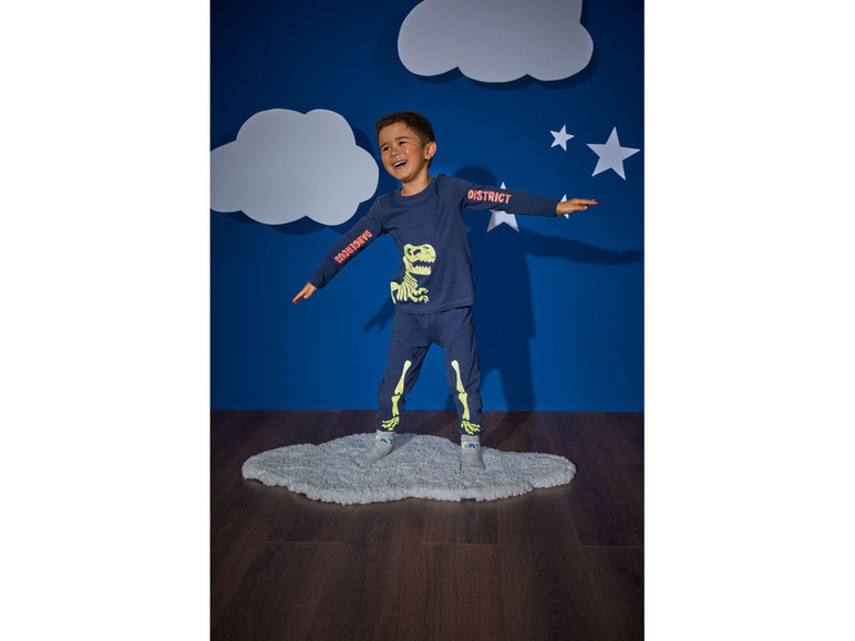 Ga naar volledige schermweergave: lupilu® Katoenen pyjama met glow in the dark print - afbeelding 13
