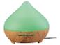 Diffuseur d'huiles essentielles vert et aspect bois avec boutons de minuterie et d'éclairage