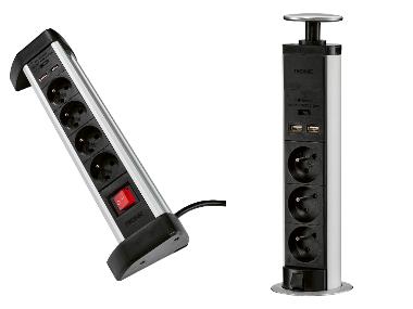 Multiprise avec ports USB et interrupteur TRONIC®