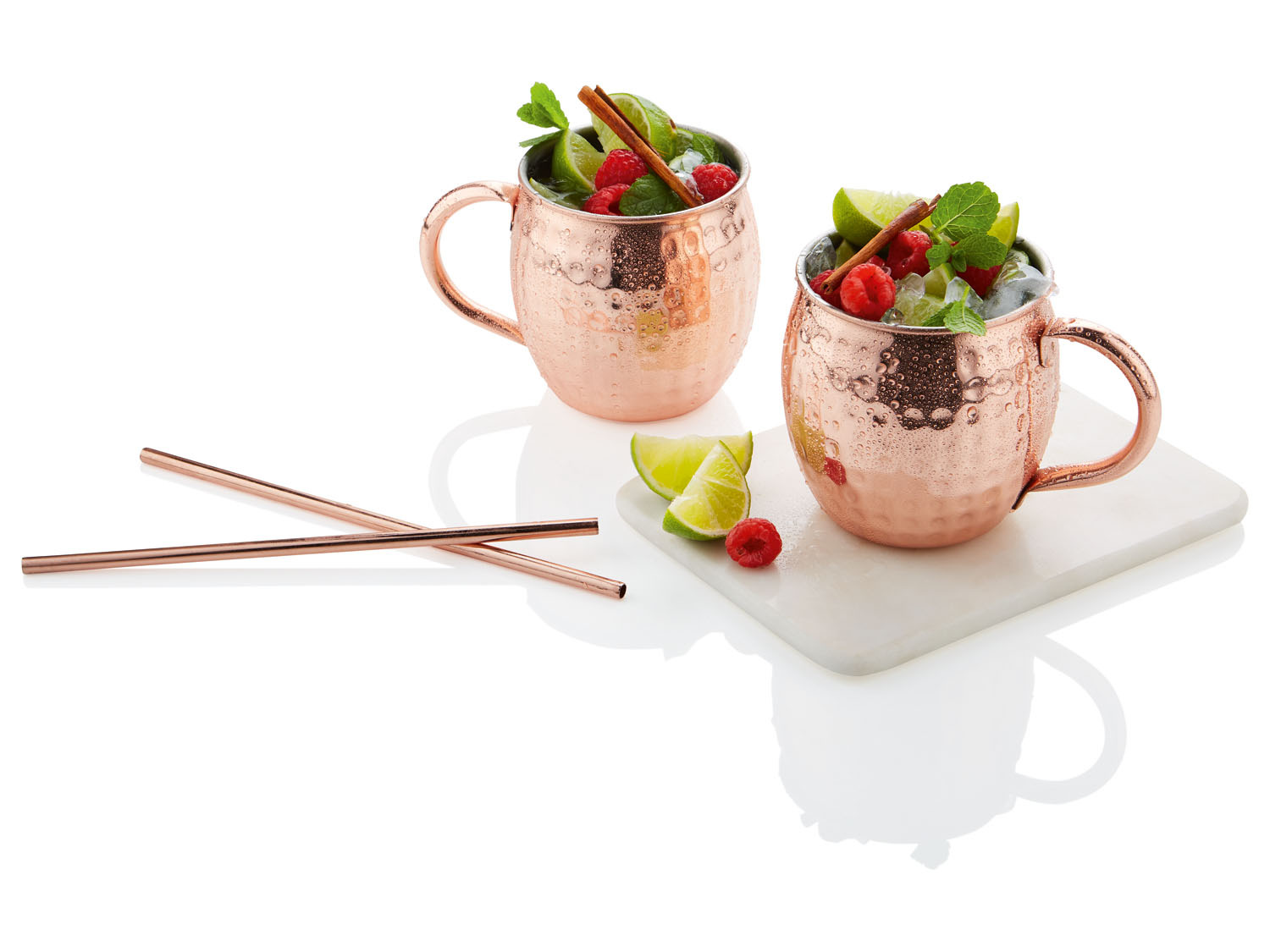 ERNESTO® Set de mugs pour Moscow Mule, 4 pièces