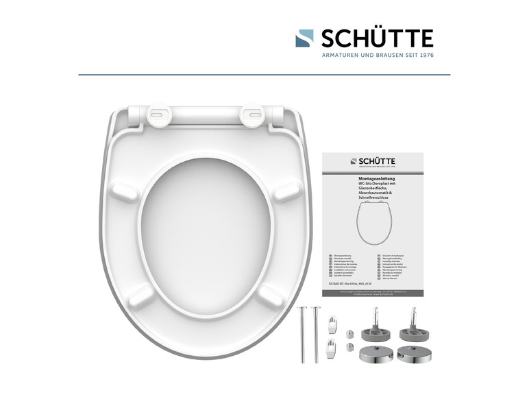 Ga naar volledige schermweergave: Schütte WC-zitting hoogglans met soft-close-mechanisme en snelsluiting - afbeelding 15