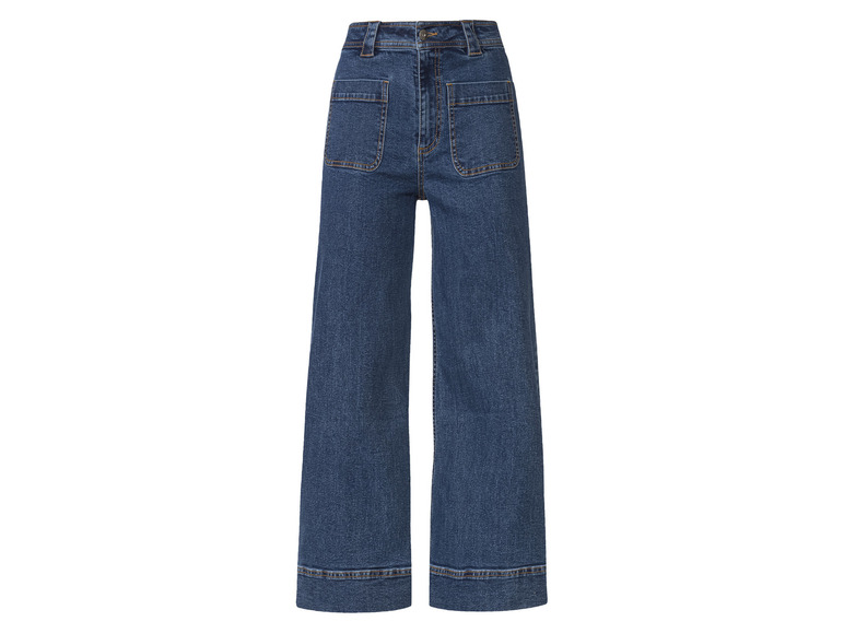 Ga naar volledige schermweergave: esmara® Wide leg jeans van een katoenmix - afbeelding 7