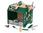 Houten kinderwerkbank met speelgoedgereedschap en accessoires