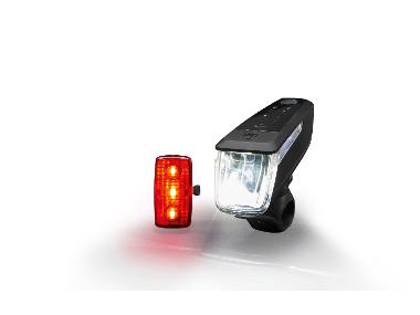 Set d’éclairage LED pour vélo avec fonction de freinage d’urgence CRIVIT