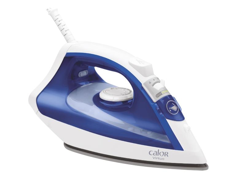 Calor Virtuo stoomstrijkijzer in wit en blauw
