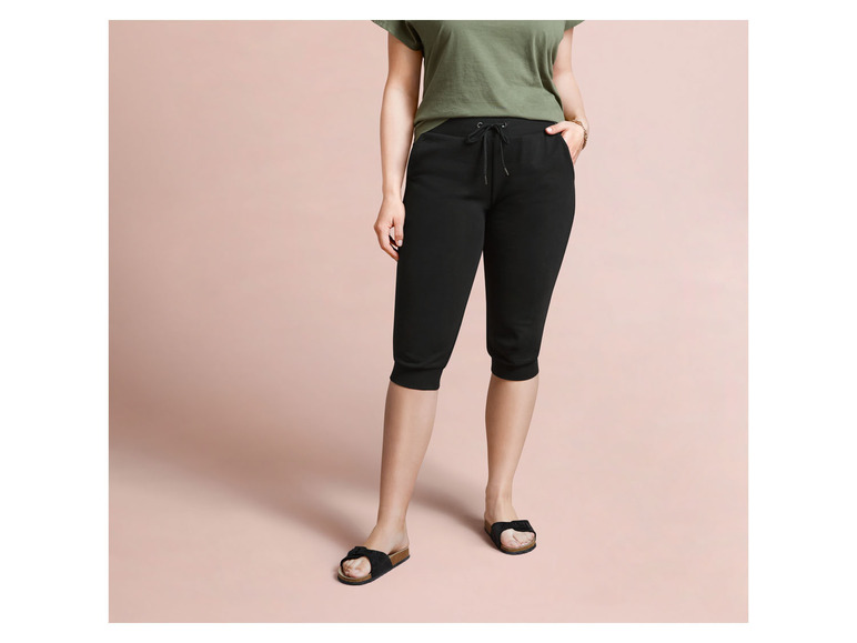 Ga naar volledige schermweergave: esmara® Losse capri broek van een katoenmix - afbeelding 5