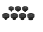 Set van 7 ponsen in verschillende maten voor sieraden.