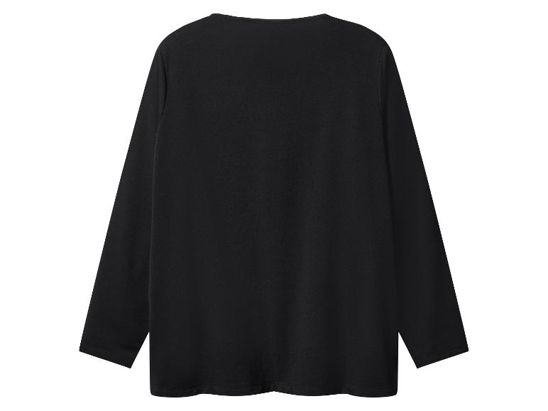 T-shirt noir à manches longues, vue arrière